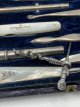 "HELEN" Barret & Sons set de voyage nacre Argent ref164