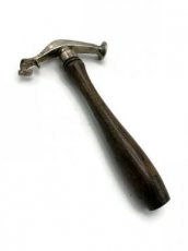 Silverplated Auction hammer with corkscrew vit 407vit62